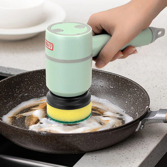 Electric Cleaning Brush Cordless Rechargeable Spin Scrubber for Kitchen Bathroom Tile Bathtub Cleaning