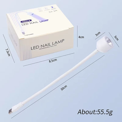 Mini UV LED Nail Dryer Lamp Foldable USB Gel Polish Curing Light Portable Nail Art Dryer