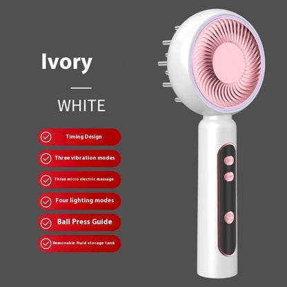 Electric Scalp Massager Comb – Hair Care Massage Brush for Deep Cleaning & Scalp Soothing
