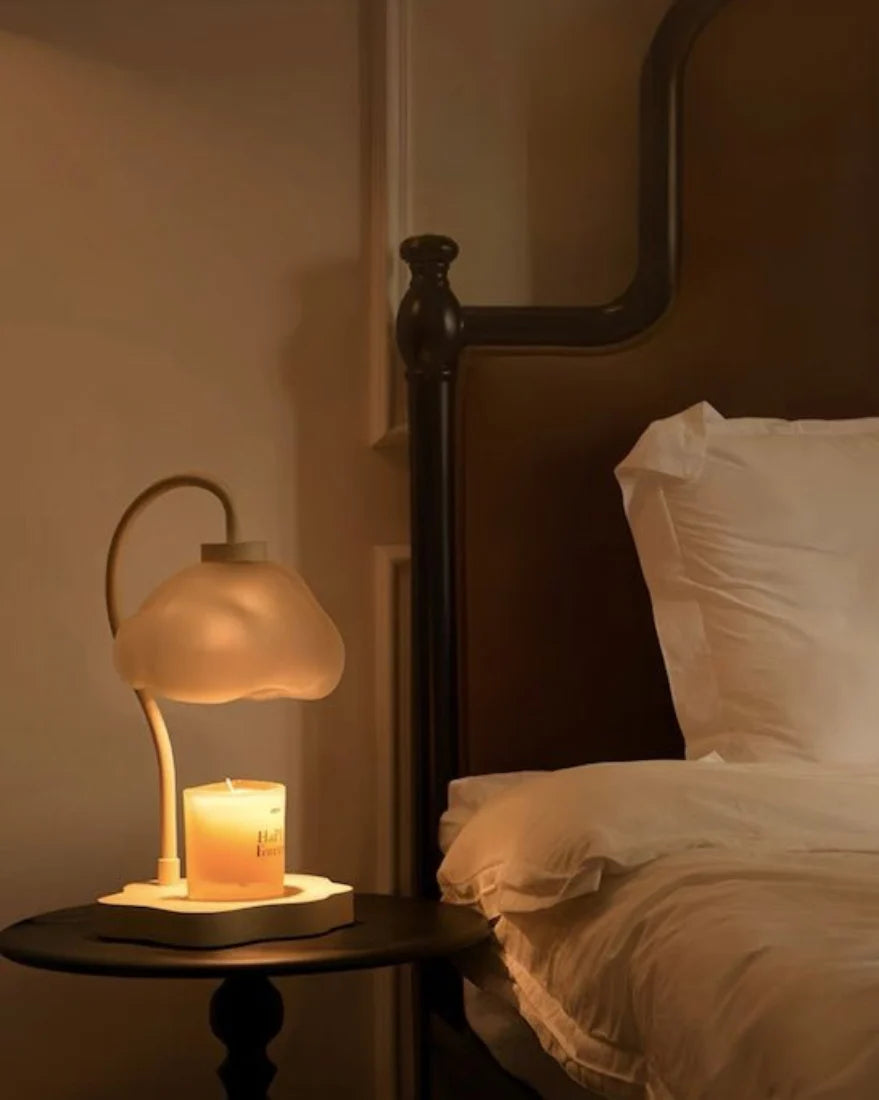 Convenient & Stylish Cloud shaped Candle Warmer with Timer - Perfect for Large Candles
