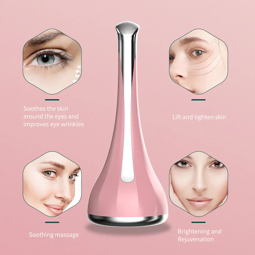 Magnetic Induction Facial Massager: 2-in-1 Micro-Current Face Lift & Skin Tightening Device | Ergonomic Dumbbell Design