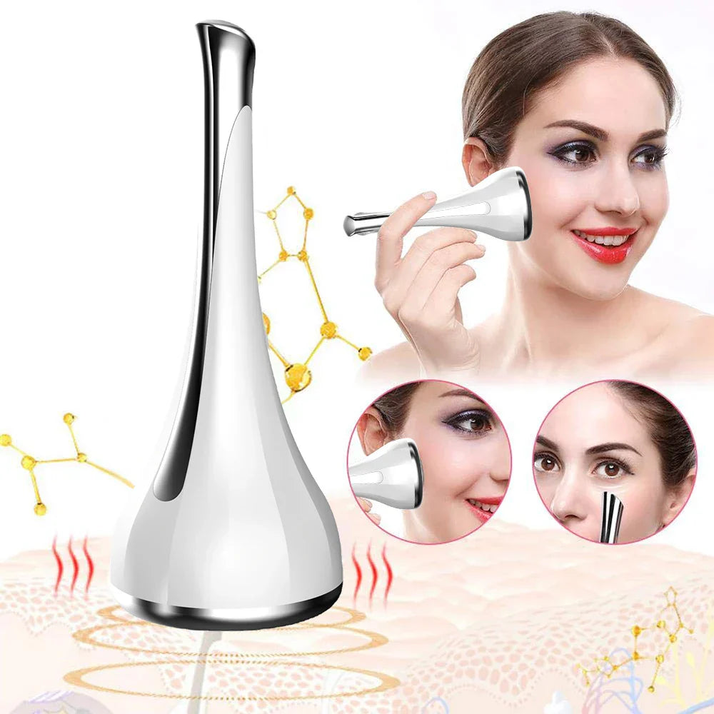 Magnetic Induction Facial Massager: 2-in-1 Micro-Current Face Lift & Skin Tightening Device | Ergonomic Dumbbell Design