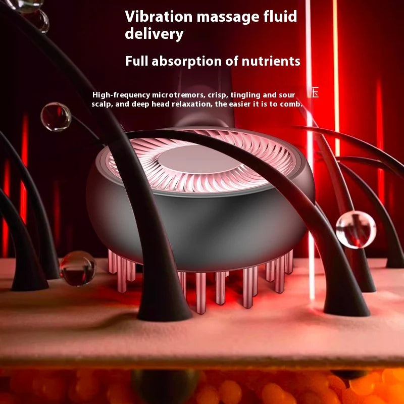 Electric Scalp Massager Comb – Hair Care Massage Brush for Deep Cleaning & Scalp Soothing