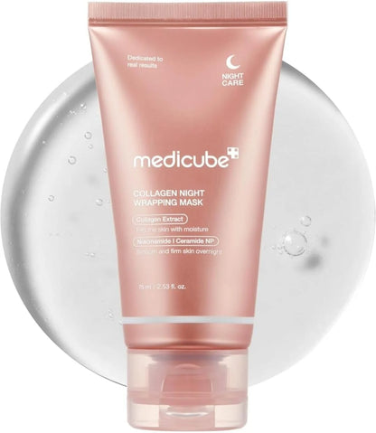 Medicube Collagen Night Wrapping Mask: Overnight Elasticity & Glass Skin Peeling Mask for Firming