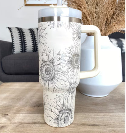 Stainless Steel Spill-Proof Vacuum Insulated Coffee Tumbler with Lid – 40 oz Travel Mug for Car, Gym, Office