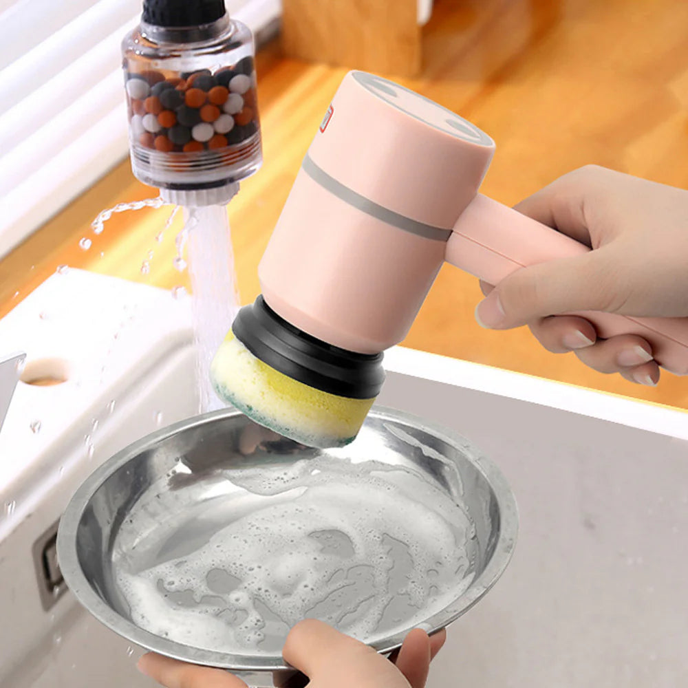 Electric Cleaning Brush Cordless Rechargeable Spin Scrubber for Kitchen Bathroom Tile Bathtub Cleaning