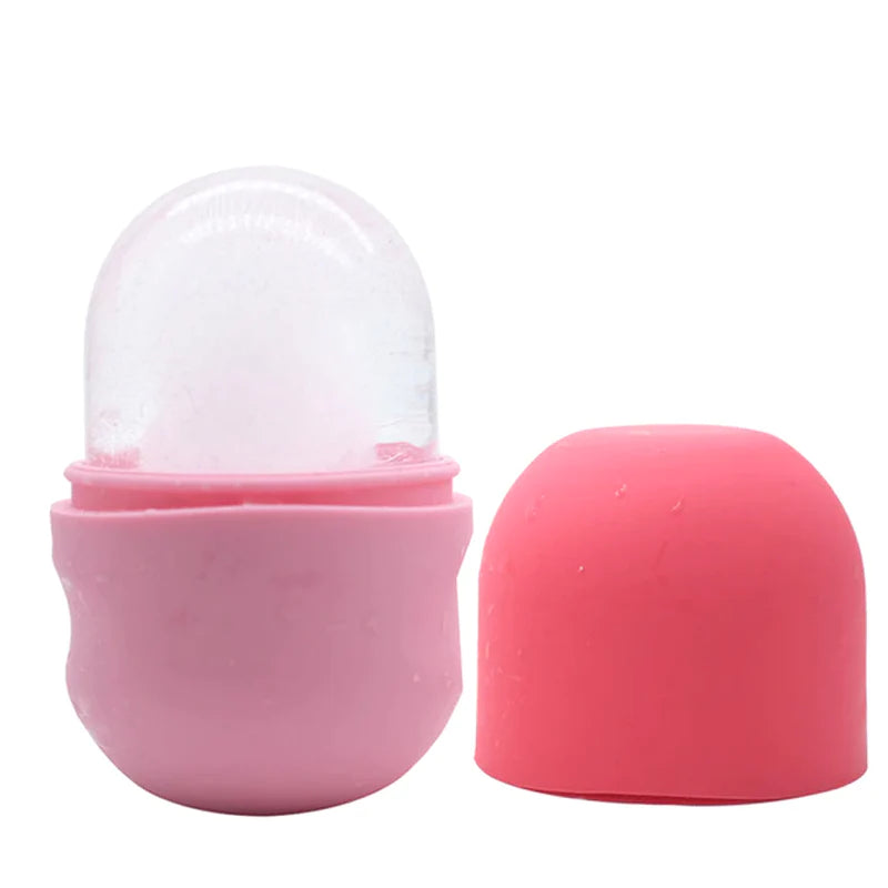 Ice Roller for Face Eyes and Neck Ice Cube Mold Skin Care Gua Sha Beauty Tool for Depuffing, Brightening and Facial Treatment
