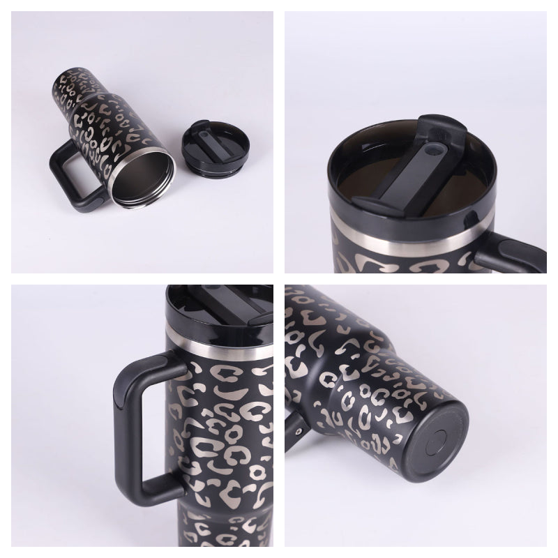 Stainless Steel Spill-Proof Vacuum Insulated Coffee Tumbler with Lid – 40 oz Travel Mug for Car, Gym, Office