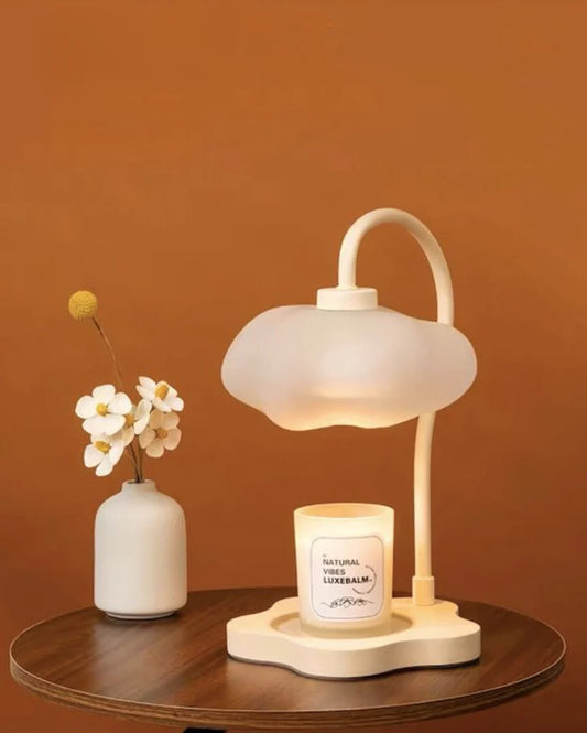 Convenient & Stylish Cloud shaped Candle Warmer with Timer - Perfect for Large Candles