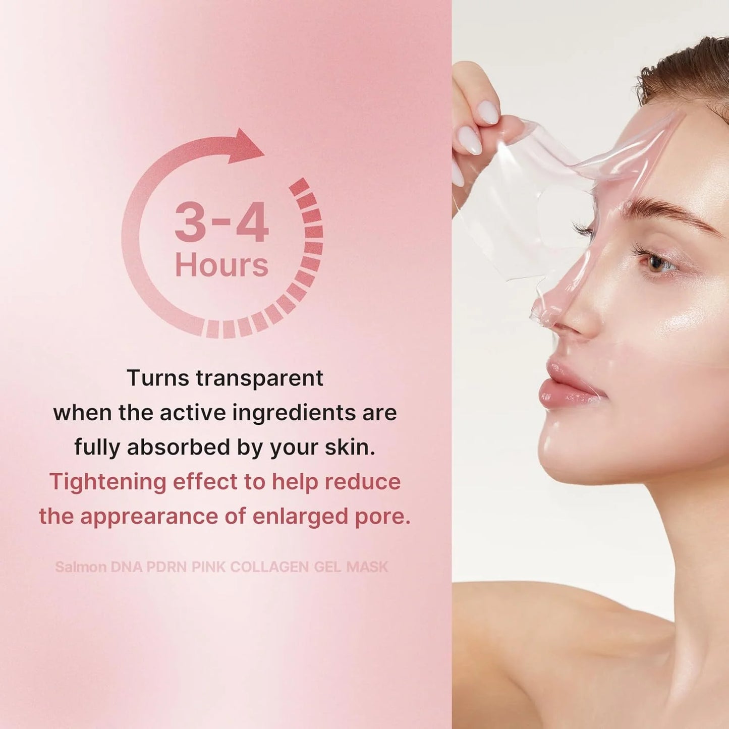 Medicube Salmon DNA PDRN Pink Collagen Gel Mask (4 Pack) – Hydrating Korean Sheet Mask for Firm, Glowing Skin