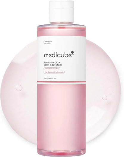 Medicube PDRN Pink Glutathione Cica Soothing Toner (250ml) – Hydrating & Brightening Korean Toner for Calm, Glowing Skin