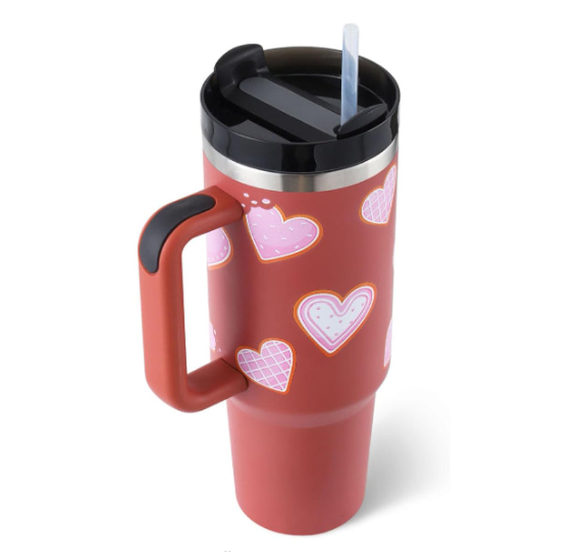 Stainless Steel Spill-Proof Vacuum Insulated Coffee Tumbler with Lid – 40 oz Travel Mug for Car, Gym, Office