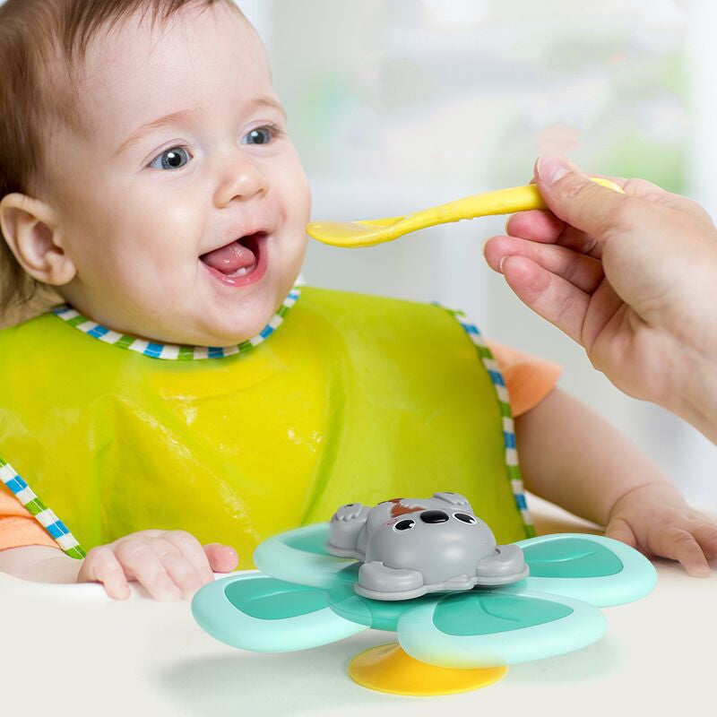 Baby Spinning Suction Cup Toy – Bath & Water Play Spinner, Fun Sensory Teether Toy for Infants & Toddlers