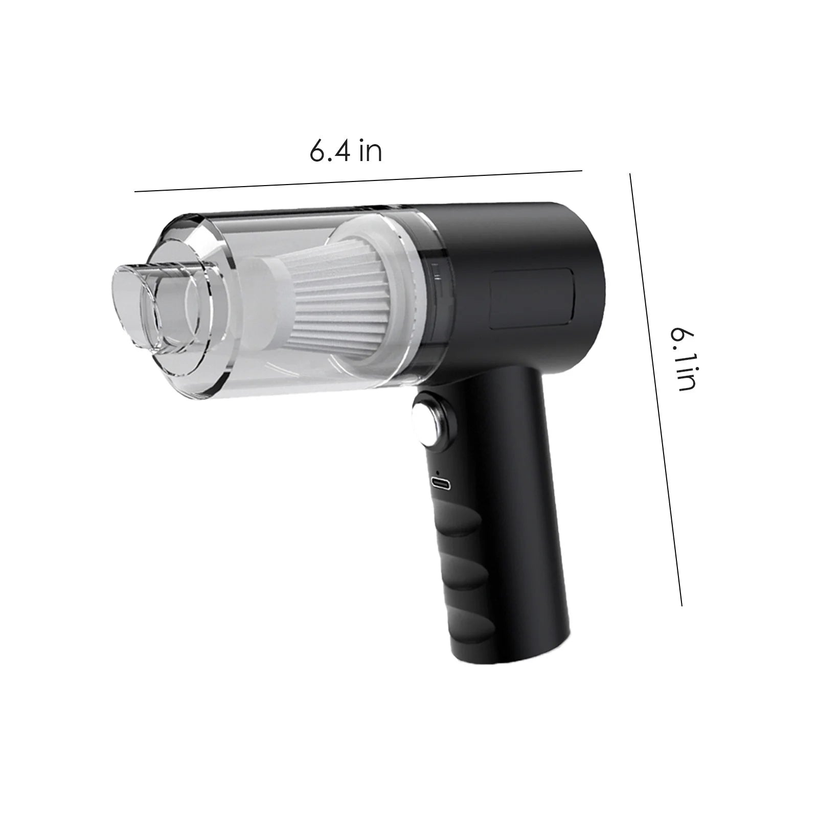 Portable Car Vacuum Cleaner | 120W High Power Cordless Handheld Mini Vacuum for Home & Auto | USB Rechargeable