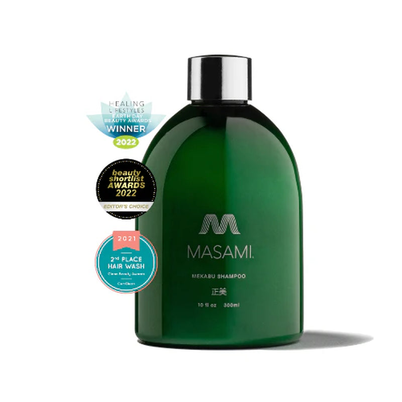 MASAMI Mekabu Hydrating Shampoo – Japanese Seaweed Shampoo for Hydration, Shine & Frizz Control