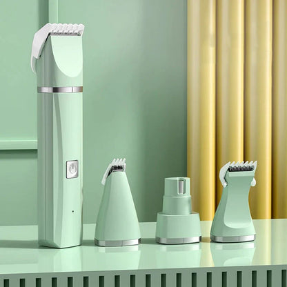 4-in-1 Electric Pet Grooming Kit – Dog & Cat Hair Trimmer, Clippers & Nail Grinder