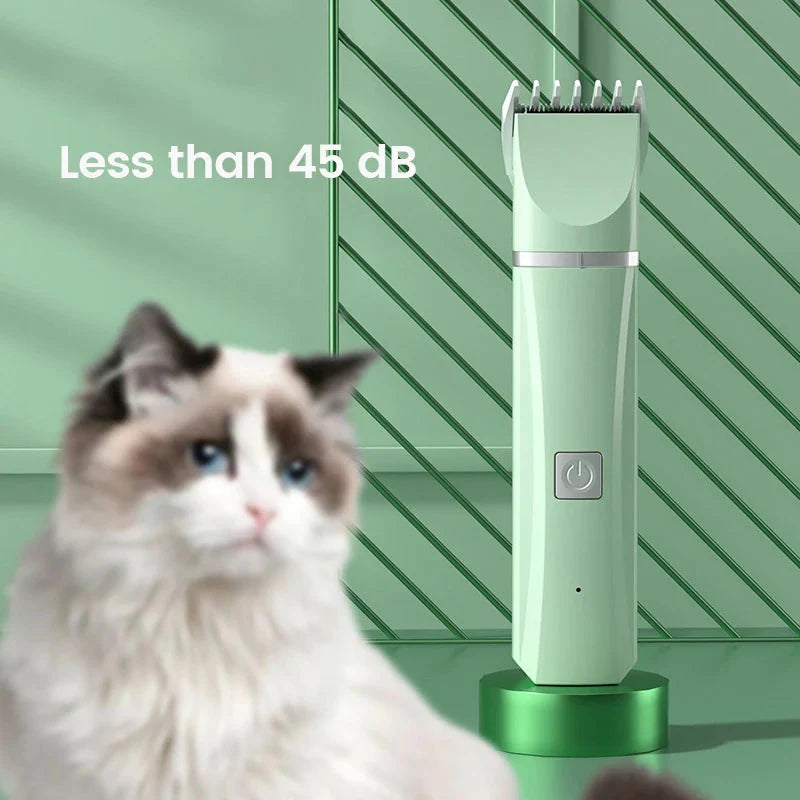 4-in-1 Electric Pet Grooming Kit – Dog & Cat Hair Trimmer, Clippers & Nail Grinder