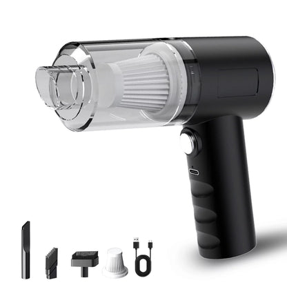 Portable Car Vacuum Cleaner | 120W High Power Cordless Handheld Mini Vacuum for Home & Auto | USB Rechargeable