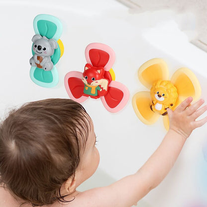 Baby Spinning Suction Cup Toy – Bath & Water Play Spinner, Fun Sensory Teether Toy for Infants & Toddlers