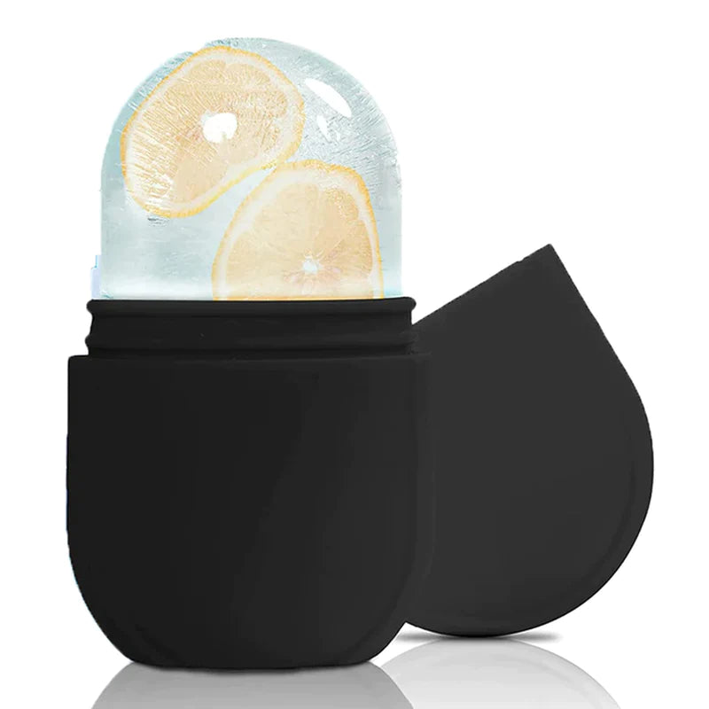 Ice Roller for Face Eyes and Neck Ice Cube Mold Skin Care Gua Sha Beauty Tool for Depuffing, Brightening and Facial Treatment
