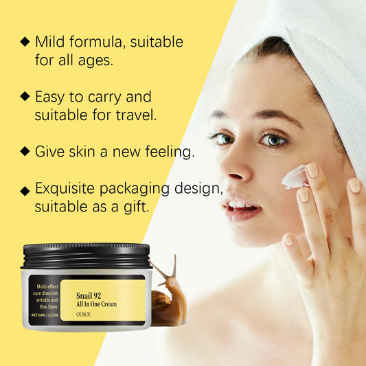 Snail 92 Mucin Power Essence Cream – Hydrating & Smoothing Korean Skincare
