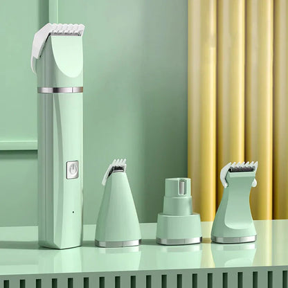4-in-1 Electric Pet Grooming Kit – Dog & Cat Hair Trimmer, Clippers & Nail Grinder