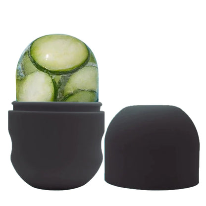 Ice Roller for Face Eyes and Neck Ice Cube Mold Skin Care Gua Sha Beauty Tool for Depuffing, Brightening and Facial Treatment