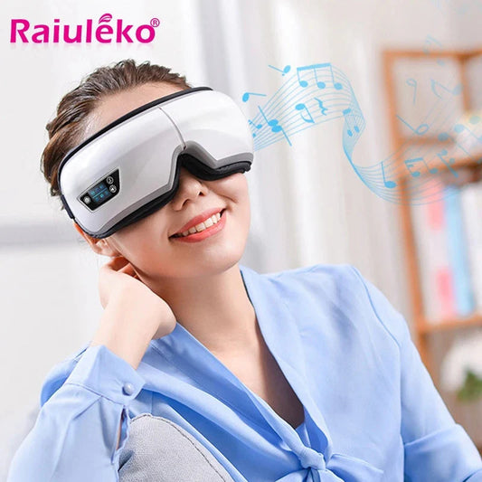6D Smart Eye Massager Vibration Airbag Compress Eye Care Instrument Bluetooth Music Eye Massage Glasses Eye Relax Fatigue