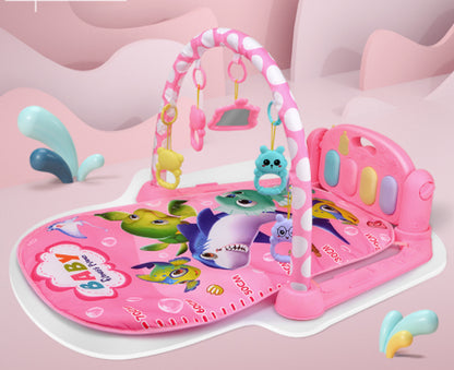 Baby Play Mat with Piano Keyboard – Musical Activity Gym & Crawling Mat, Educational Infant Toy with Hanging Rack for Newborns & Toddlers