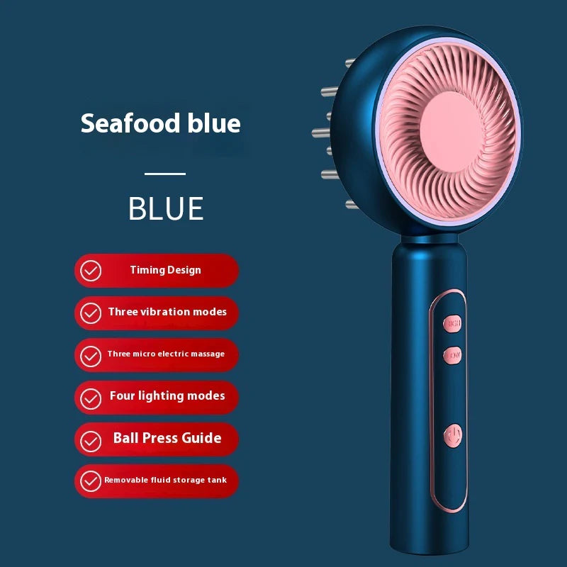 Electric Scalp Massager Comb – Hair Care Massage Brush for Deep Cleaning & Scalp Soothing