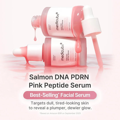 Medicube PDRN Pink Peptide Serum 30ml – Hydrating & Skin Barrier Care Facial Serum